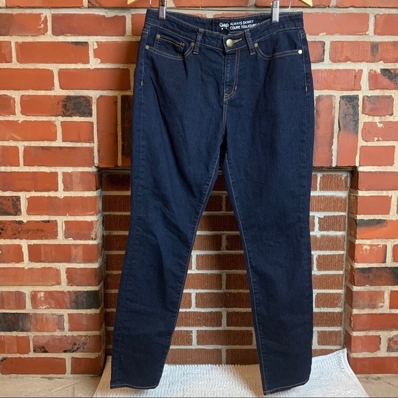 🔥Gap Always Skinny Dark Wash Jeans US 8 - Picture 2 of 8